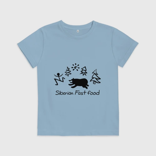 Детская футболка хлопок Siberian Fast food