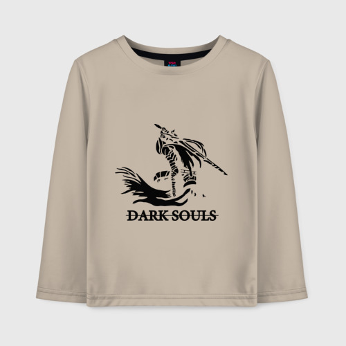 Детский лонгслив хлопок Dark Souls, цвет миндальный