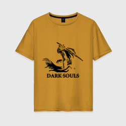 Женская футболка хлопок Oversize Dark Souls