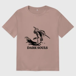 Женская футболка хлопок Oversize Dark Souls