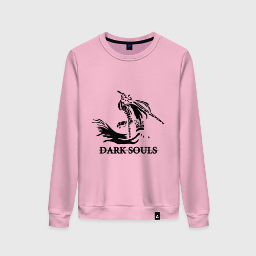 Женский свитшот хлопок Dark Souls, цвет светло-розовый