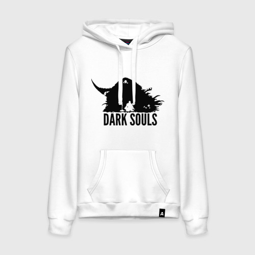 Женская толстовка хлопок Dark Souls, цвет белый