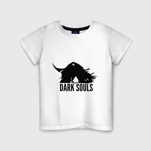 Детская футболка хлопок Dark Souls, цвет белый