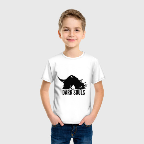 Детская футболка хлопок Dark Souls, цвет белый - фото 3