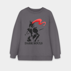 Женский свитшот oversize без начеса хлопок Dark Souls