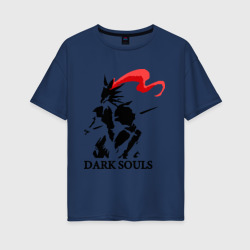 Женская футболка хлопок Oversize Dark Souls