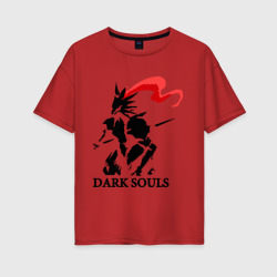 Женская футболка хлопок Oversize Dark Souls