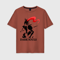 Женская футболка хлопок Oversize Dark Souls