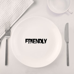 Набор: тарелка + кружка I'm friendly - фото 2