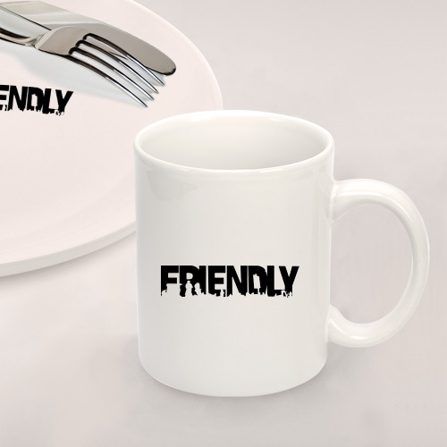 Набор: тарелка + кружка I'm friendly - фото 2