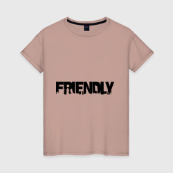 I'm friendly – Футболка из хлопка с принтом купить со скидкой в -20%