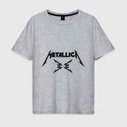 Мужская футболка хлопок Oversize Metallica