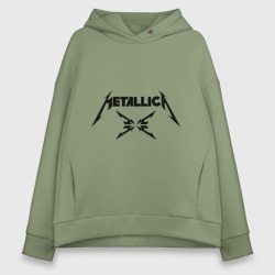 Женское худи Oversize хлопок Metallica