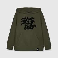 Детская толстовка хлопок Японский иероглиф - Удача