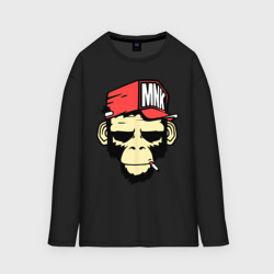 Мужской лонгслив oversize хлопок Monkey Swag