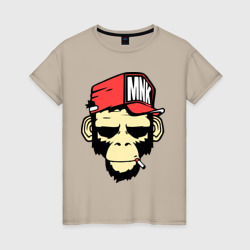 Женская футболка хлопок Monkey Swag