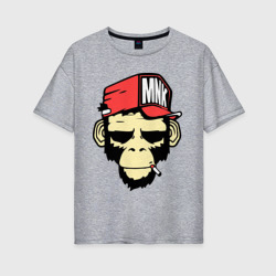 Женская футболка хлопок Oversize Monkey Swag