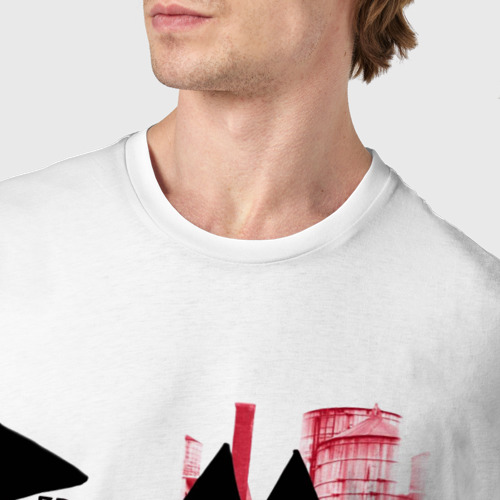 Мужская футболка хлопок Depeche mode delta machine, цвет белый - фото 6
