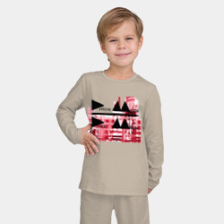 Детская пижама с лонгсливом хлопок Depeche mode delta machine - фото 2