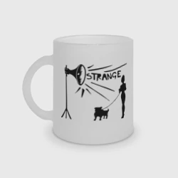 Кружка матовая стеклянная Depeche mode Strange