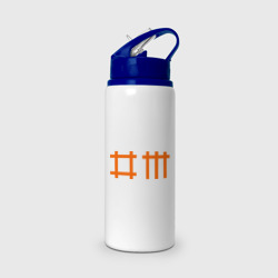 Бутылка для воды с трубочкой Depeche mode dm