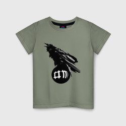 Детская футболка хлопок DM ворон