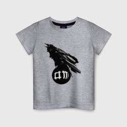 Детская футболка хлопок DM ворон