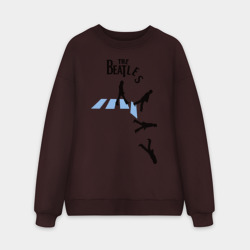 Мужской свитшот oversize без начеса хлопок The Beatles break down