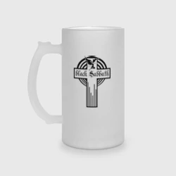 Кружка пивная матовое стекло Black Sabbath