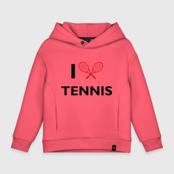 Детское худи Oversize хлопок I Love Tennis