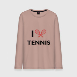 Мужской лонгслив хлопок I Love Tennis