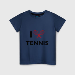 Детская футболка хлопок I Love Tennis