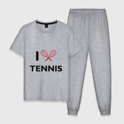 Мужская пижама хлопок I Love Tennis