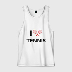 Мужская майка хлопок I Love Tennis