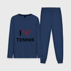 Мужская пижама с лонгсливом хлопок I Love Tennis