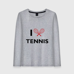 Женский лонгслив хлопок I Love Tennis