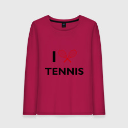 Женский лонгслив хлопок I Love Tennis