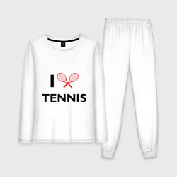 Женская пижама с лонгсливом хлопок I Love Tennis