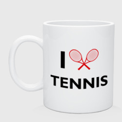 Кружка керамическая I Love Tennis