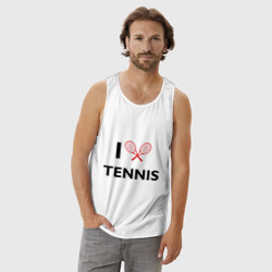 Мужская майка хлопок I Love Tennis - фото 2