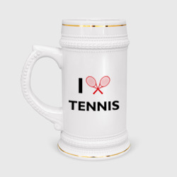 Кружка пивная I Love Tennis