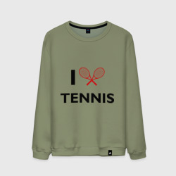 Мужской свитшот хлопок I Love Tennis