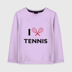 Детский лонгслив хлопок I Love Tennis