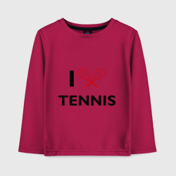 Детский лонгслив хлопок I Love Tennis