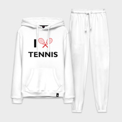 Мужской костюм хлопок с толстовкой I Love Tennis