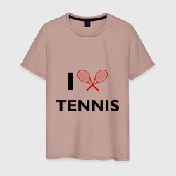 Мужская футболка хлопок I Love Tennis