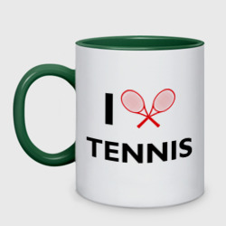 Кружка двухцветная I Love Tennis