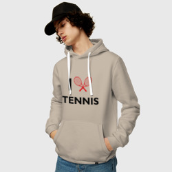 Мужская толстовка хлопок I Love Tennis - фото 2