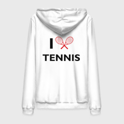 Мужская толстовка на молнии хлопок I Love Tennis