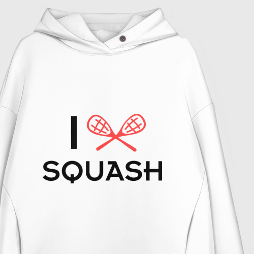 Женское худи Oversize хлопок I love squash - фото 3